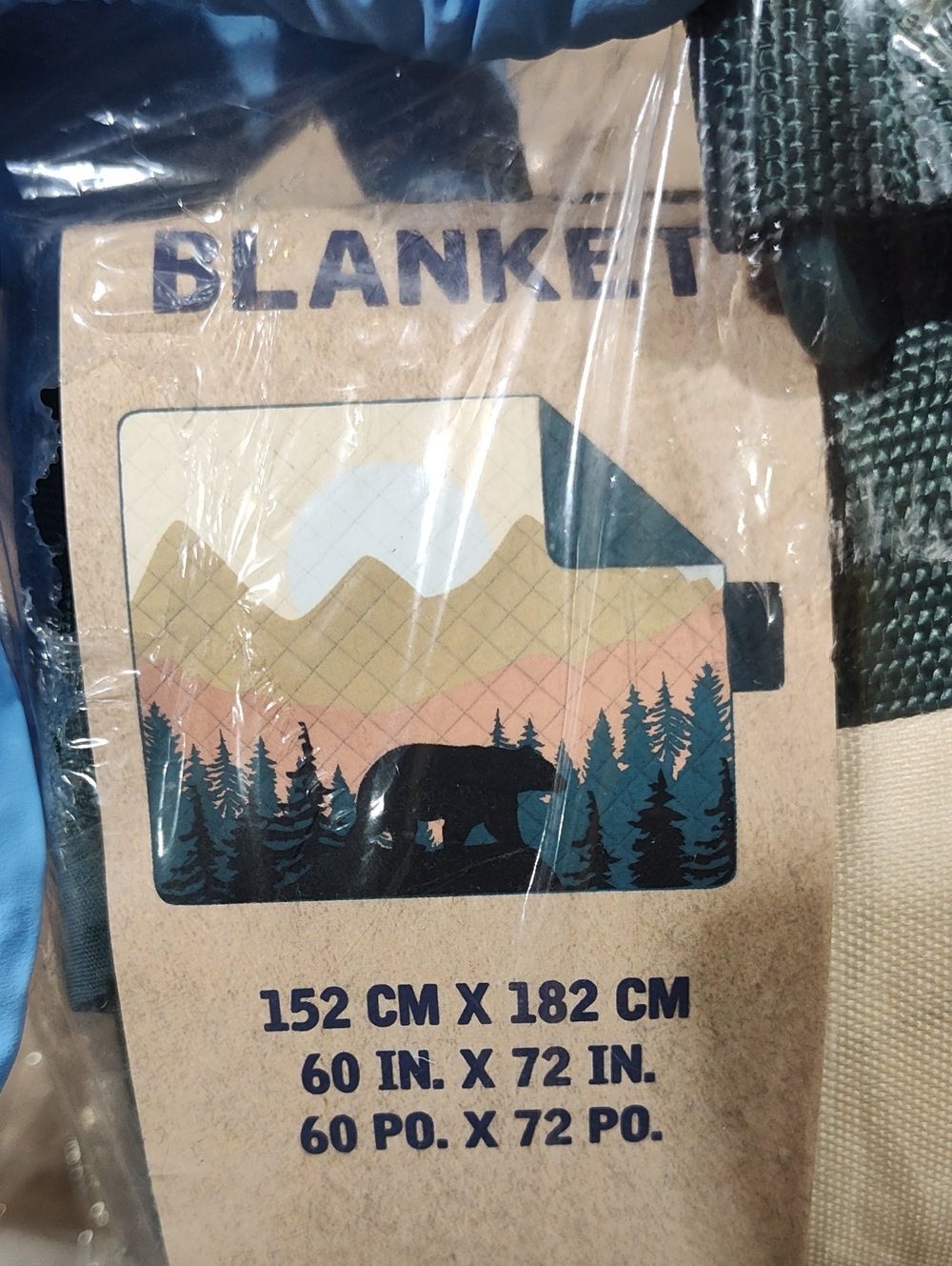 Columbia Picnic Blanket - Bear- Green - New